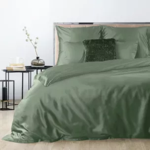 Pościel 160x200 cm komplet 3 częściowy bawełniany kolor szałwiowy Nova 3 Eurofirany