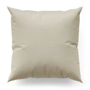 Poszewka szyta kremowa z tkaniny szenilowej z efektem melanżu