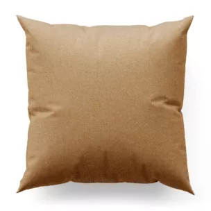 Poszewka szyta złota z tkaniny o naturalnym splocie w stylu eko