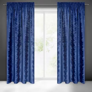 Zasłona granatowa z szampańską przecierką z welwetowej tkaniny 140x270 taśma ADRIA Eurofirany