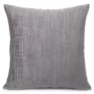 Poszewka na poduszkę 40x40 cm welwetowa z efektem cieniowania jasnoszara MARSALA Eurofirany