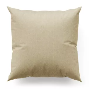 Poszewka szyta beżowa z tkaniny o naturalnym splocie w stylu eko Italissima