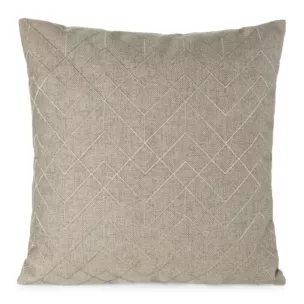 Poszewka na poduszkę 45x45 cm z geometrycznym haftem beżowo, złota MILA Eurofirany