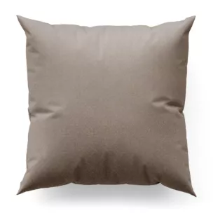 Poszewka szyta beżowo szampańska z tkaniny welwetowej z błyszczącym nadrukiem