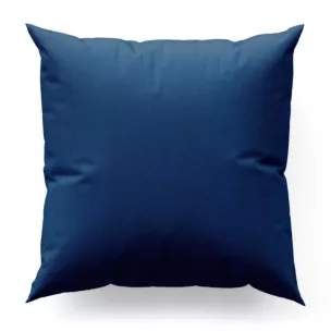 Poszewka na wymiar granatowa z miękkiej tkaniny o welurowej strukturze