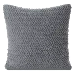 Poszewka na poduszkę 45x45 cm z miękkiej tkaniny z dodatkiem błyszczącej nici srebrna LARIS Eurofirany