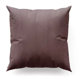 Poszewka szyta ciemnofioletowa z miękkiej półmatowej tkaniny welwetowej