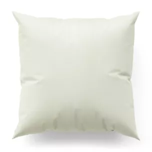 Poszewka szyta INAYA kremowa z miękkiej tkaniny o naturalnym splocie w stylu ekologicznym