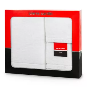 Zestaw ręczników bawełnianych na prezent 3 szt kolor biały 430 g/m2 EVI Pierre Cardin Eurofirany