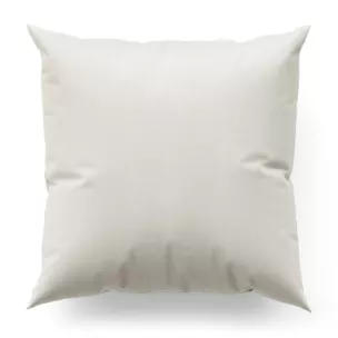 Poszewka szyta kremowa z miękkiej tkaniny w drobny wzór jodełkowy