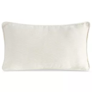Poszewka na poduszkę 30x50 cm kremowa z szenilowej garbowanej tkaniny ROSI Eurofirany