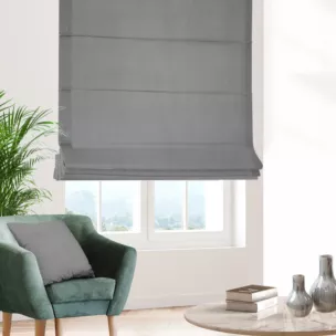 Roleta rzymska stalowa z miękkiej tkaniny welwetowej