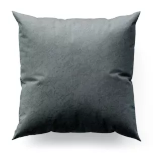 Poszewka szyta grafitowa z welwetowej tkaniny w drobny melanż