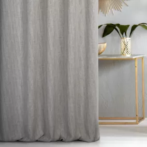 Zasłona szyta na taśmie fala beżowa o naturalnym splocie w melanżowych odcieniach