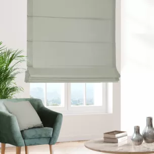 Roleta rzymska naturalna z gładkiej tkaniny typu blackout