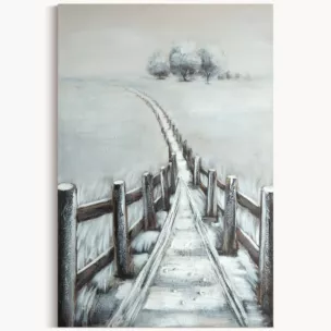 Ręcznie malowany obraz na płótnie PEJZAŻ Eurofirany