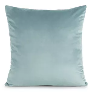 Poszewka na poduszkę 45x45 cm welwetowa o delikatnym połysku gładka morska GAJA 1 Eurofirany