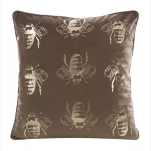 Poszewka ozdobna BLINK 15 z welwetu ze złotymi trzmielami Eurofirany