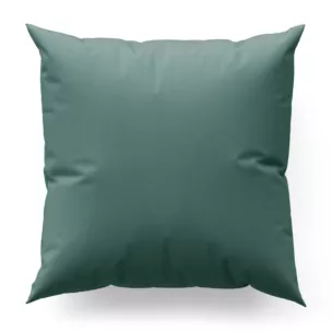 Poszewka szyta turkusowa z gładkiej tkaniny zaciemniającej typu dimout