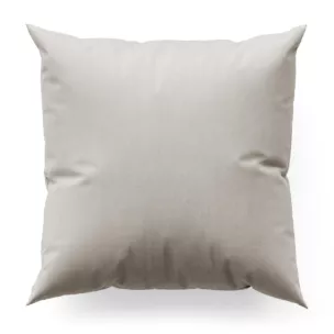 Poszewka szyta szarobeżowa z miękkiej tkaniny welwetowej