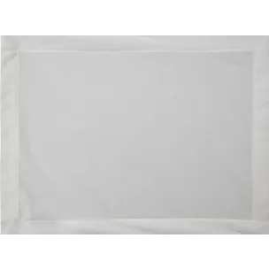 Komplet podkładek 4 szt biały 30x40 cm welwetowych MELINDA z ozdobną listwą