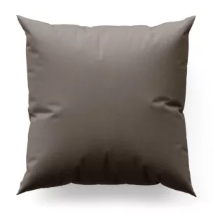 Poszewka szyta brązowa z miękkiej tkaniny w drobny wzór jodełkowy