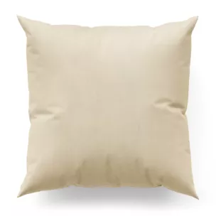 Poszewka na wymiar kremowa z miękkiej tkaniny welwetowej