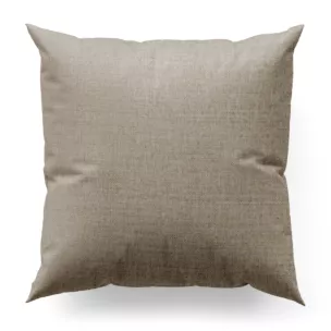 Poszewka na wymiar beżowa z tkaniny szenilowej o wyraźnym splocie