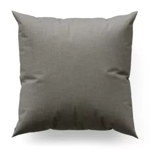 Poszewka szyta GEONOA szara z miękkiej tkaniny o naturalnym charakterze z widocznym ozdobnym splotem