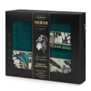 Zestaw ręczników bawełnianych 3 szt kolor ciemnoturkusowy 500 g/m2 Eva Minge Eurofirany