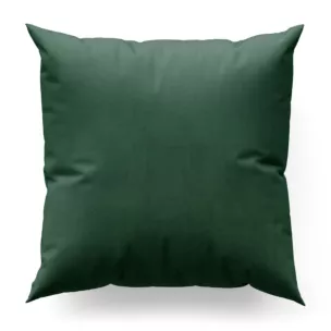 Poszewka szyta ciemnomiętowa z miękkiej tkaniny welwetowej