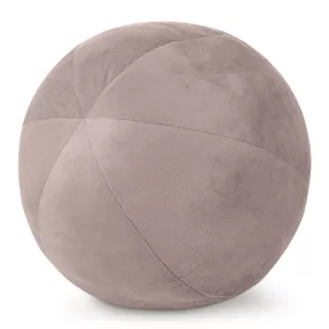 Poduszka dekoracyjna w formie kuli średnica 24 cm welwetowa pudrowa GAJA Eurofirany