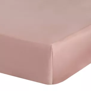 Prześcieradło gładkie z gumką 100x200 cm z satyny bawełnianej kolor różowy 125 g/m2 NOVA 3 Eurofirany