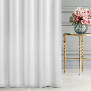 Tkanina zasłonowa zdobiona drobnym wzorem jodełki Eurofirany