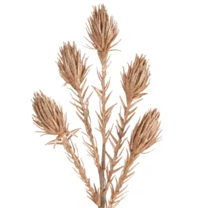 Sztuczna gałązka dekoracyjna z lśniącym brokatem złota Eurofirany