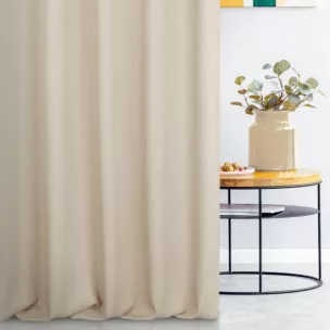Zasłona szyta na taśmie fala kremowa z miękkiej tkaniny z efektem melanżu