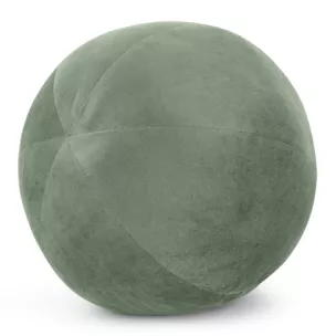 Poduszka dekoracyjna w formie kuli średnica 24 cm welwetowa oliwkowa GAJA Eurofirany