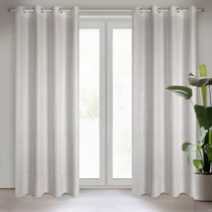 Zasłona naturalna o strukturze płótna 140x250 cm przelotka ANITA Eurofirany