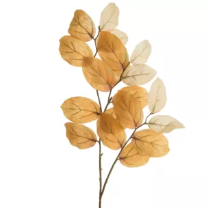 Gałązka sztuczna dekoracyjna z dwubarwnymi liśćmi Eurofirany