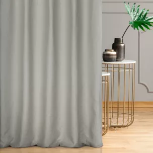 Tkanina zasłonowa szenilowa przetykana błyszcząca nicią Eurofirany