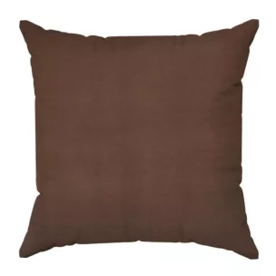 Poszewka szyta DORA - HIT brązowa z miękkiej tkaniny o welurowej strukturze