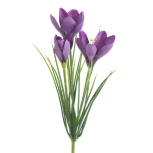 Kwiat sztuczny dekoracyjny KROKUS Eurofirany