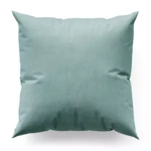 Poszewka szyta miętowa z miękkiej półmatowej tkaniny welwetowej