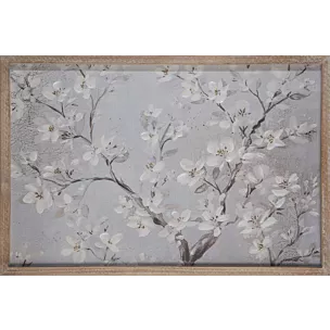 Obraz ręcznie malowany na płótnie kwitnąca gałąź Eurofirany