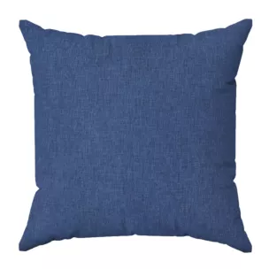 Poszewka szyta granatowa z tkaniny zaciemniającej typu dimout o naturalnym splocie, z efektem melanżu