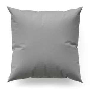 Poszewka na wymiar platynowa z tkaniny o grubym splocie