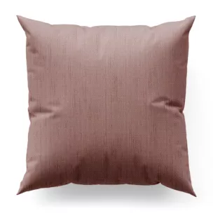 Poszewka szyta pudrowo różowa z miękkiej, matowej tkaniny w stylu eko o naturalnym splocie