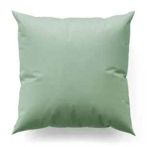 Poszewka szyta miętowa z gładkiej tkaniny z delikatnym połyskiem
