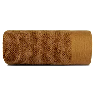 Ręcznik kąpielowy 50x90 cm bawełniany kolor miodowy o ryżowej strukturze 550 g/m2 RISO Eurofirany