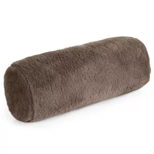 Poduszka wałek 15x45 cm beżowy z miękkiej futrzanej tkaniny  NINA Eurofirany